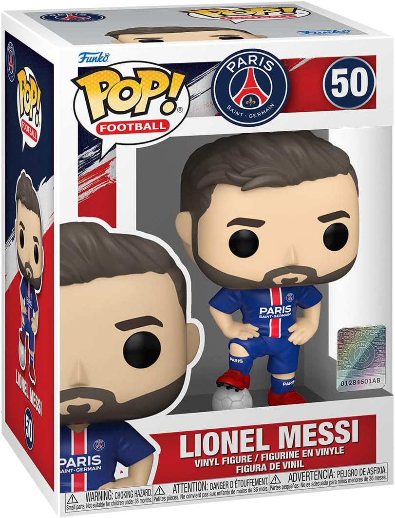Funko Pop! Football: PSG - Lionel Messi - Paris Saint-Germain - Vinyl-Sammelfigur - Geschenkidee - O