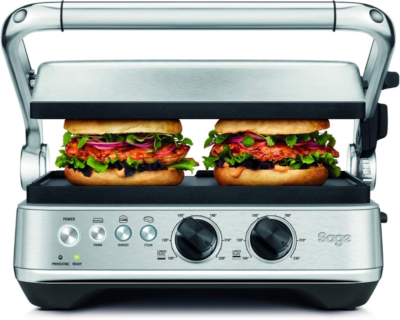 Sage Appliances SGR700 the BBQ und Press, Grill, Gebürstetes
