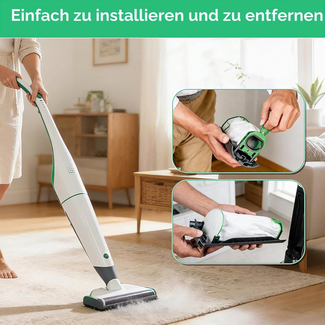 14 Stück Staubsaugerbeutel, Staubbeutel für Vorwerk Kobold VB100 FP 100 Premium Filtertüten mit 4 Mo