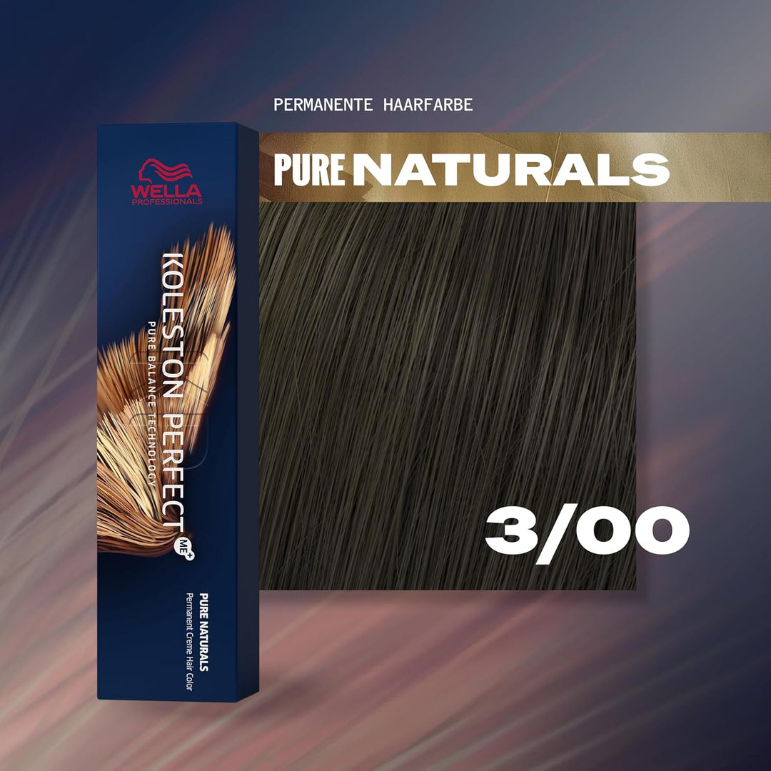 Wella Koleston Perfect Me KP Pure Naturals 3/00 dunkelbraun natur intensiv 2er Pack 3/00 Dunkelbraun