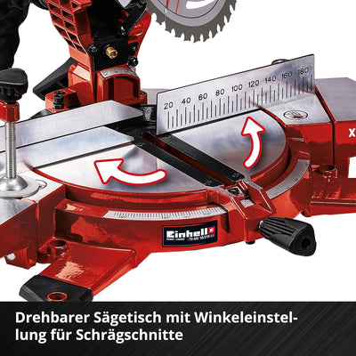 Einhell Akku-Kappsäge TE-MS 18/210 Li-Solo Power X-Change (Li-Ion, 18 V, 3.000 min-1, neigbarer Säge