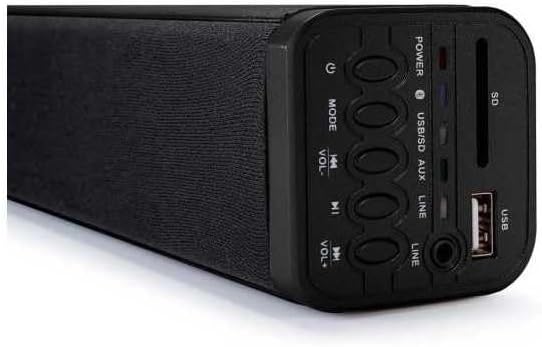 THOMSON sb250bt Soundbar mit Subwoofer, Bluetooth, USB, SD, 200 W Schwarz