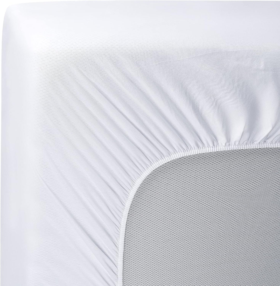 MOON Luxury Molton Spannbetttuch, Matratzenauflage 100% Baumwolle ca. 120x200, ca. 680 g/m² mit Rund