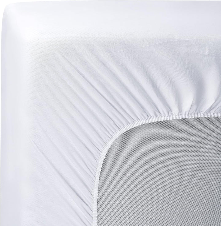 MOON Luxury Molton Spannbetttuch, Matratzenauflage 100% Baumwolle ca. 120x200, ca. 680 g/m² mit Rund