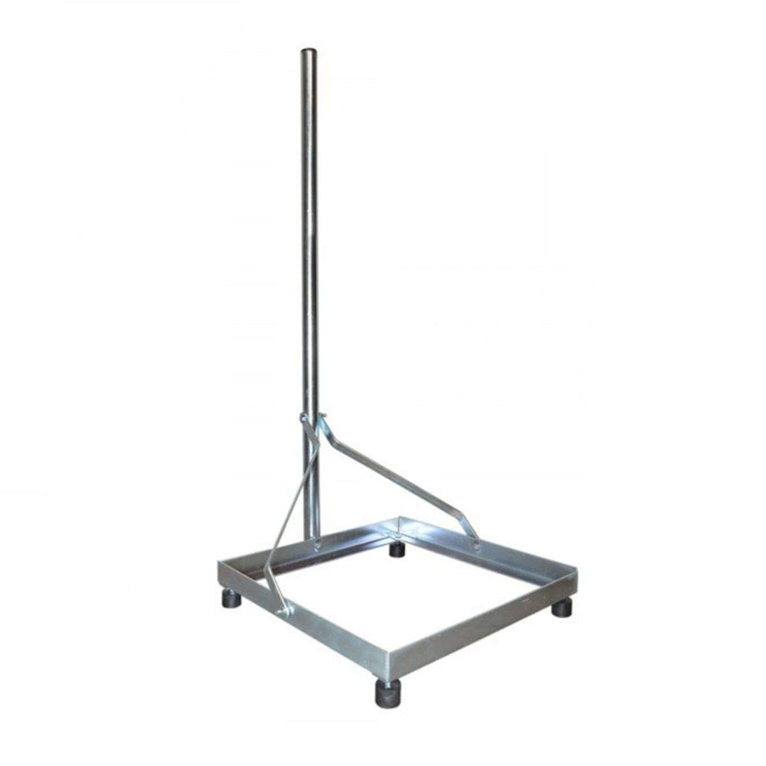 Premium X Balkonständer 50x50cm Stahl 1m Mast Flachdachständer Flachdachalterung für Sat Anlagen, DV