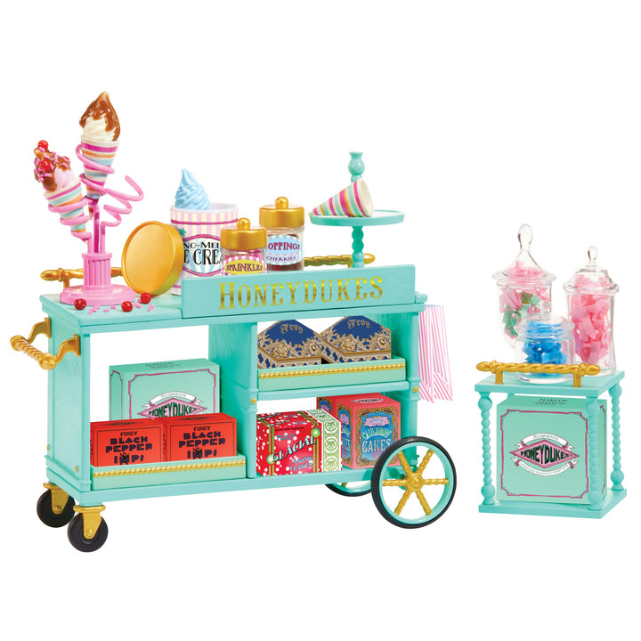 MGA's Miniverse Make It Mini Honeydukes Trolley- Harry Potter Mini-Sammlerstücke, 50+ Teile, Kunstha
