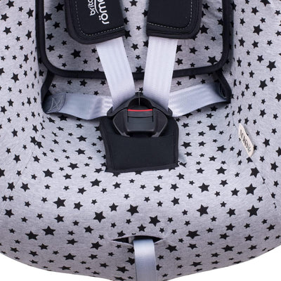 JYOKO KIDS Bezug kompatibel mit Romer Britax Max Way Plus (Black Star), Black Star