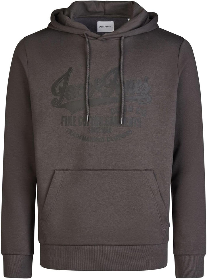 JACK & JONES Herren Kapuzenpullover JJEADRIAN Hoodie Sweatshirt Pullover Kapuze Kängurutaschen Regul