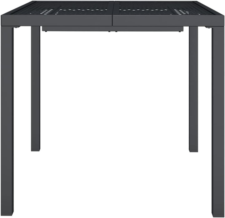 vidaXL Gartentisch, Garten Esstisch Mesh-Design, Terrassentisch Stahlgestell, Gartenmöbel Tisch, Mod
