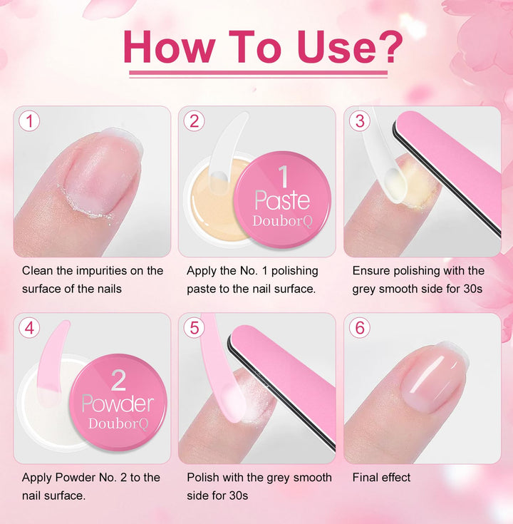 Major Dijit Manicure Strengthening Kit – Nail Hardener & Growth System for Damaged, Weak, Split Nail