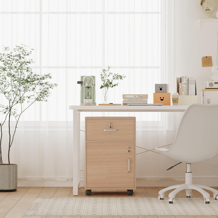 Kleiner mobiler Aktenschrank, Heimbüro, unter Schreibtischschubladen, Aktenaufbewahrung, Bürosockel,