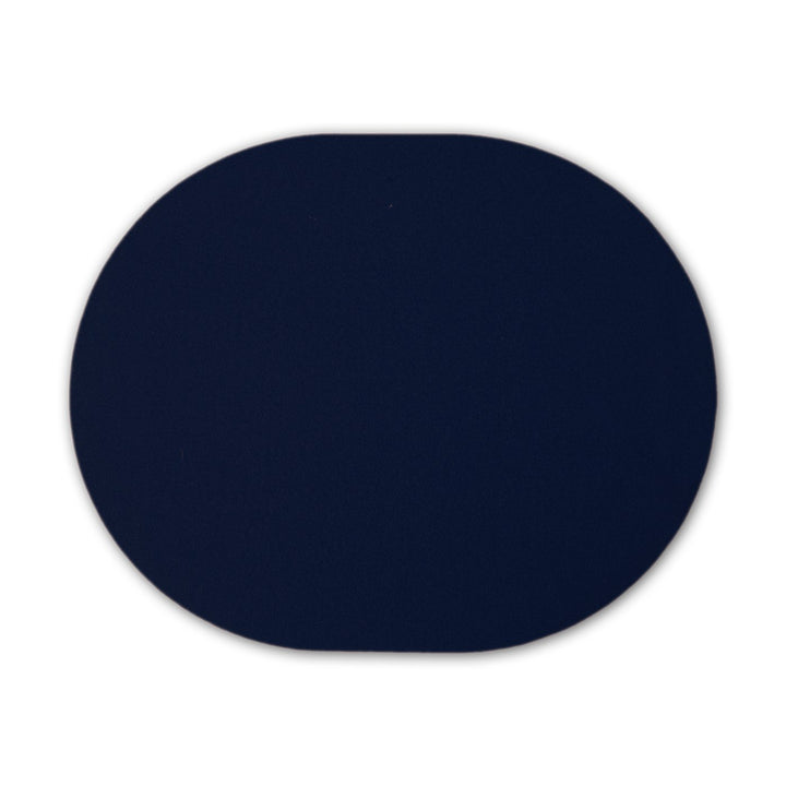 Tischset aus Designfilz von filzbrand, oval, 42 x 34 cm, 5 mm dick, 1 Stück, dunkelblau, Dunkelblau