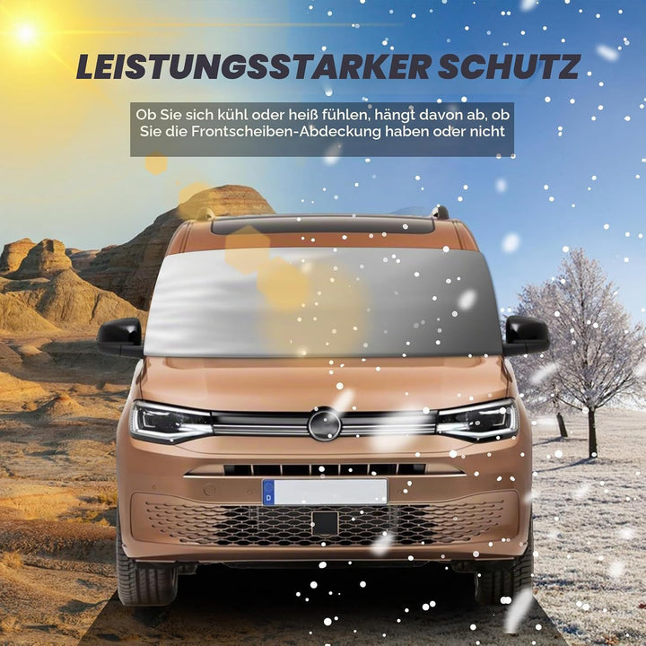 für VW Caddy 2004-2024 Auto Windschutzscheiben Abdeckung, Wasserdicht Sonnenschutz Frontscheibe Ther