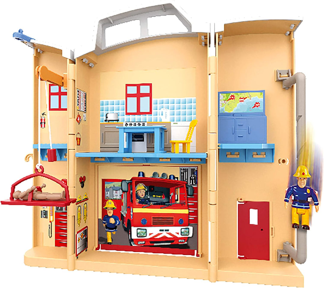 Fireman Sam Fire Rescue Centre fire Station playset, Figure &amp; Accessories, pre-School Adventure Toy,