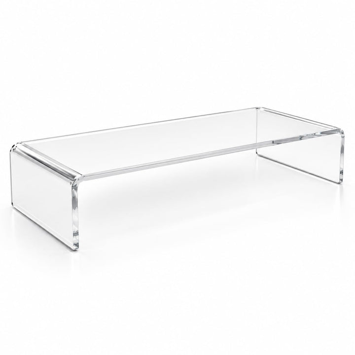 semper plastic Acrylglas Monitorständer transparent aus deutscher Herstellung - Exklusive Monitorerh