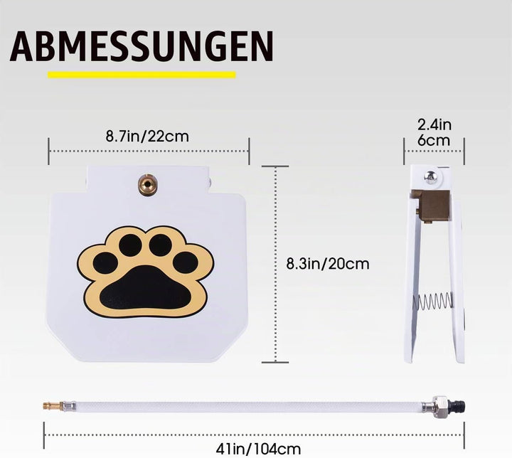 BACOENG Trinkbrunnen für Hund und Haustier, leicht aktivierbarer Hunde-Wasserspender, Spielzeug mit