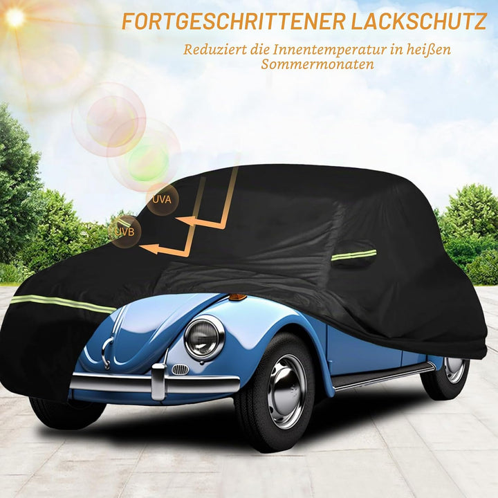 Autoabdeckung Vollgarage Ersatz für VW Beetle 1960-1980,Anti-Scratch Staub Wetterfeste UV Schutz Aut