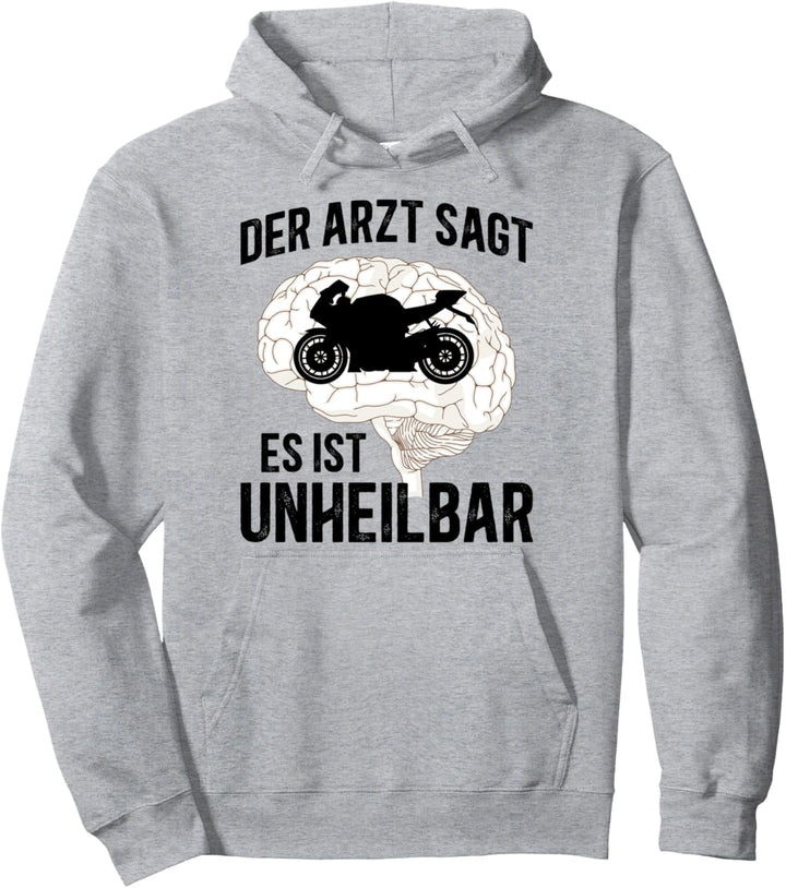 Motorradfahrer Geschenk Männer Motorrad Grafik mit Spruch Gr Pullover Hoodie