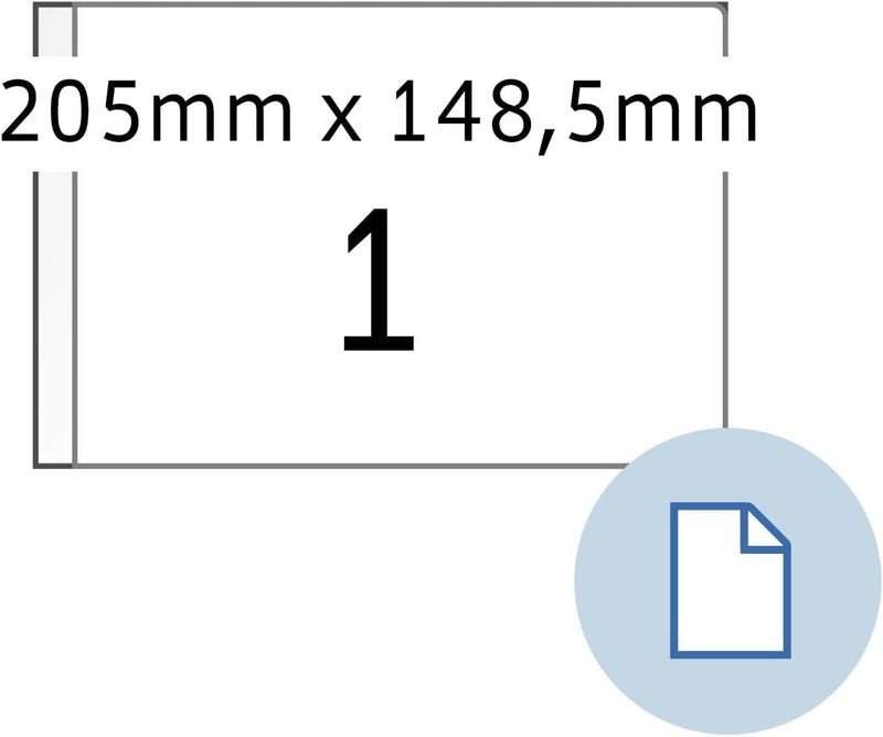 Herma 8493 Universal-Etiketten DATAPRINT, 205 x 148,5 mm, weiá