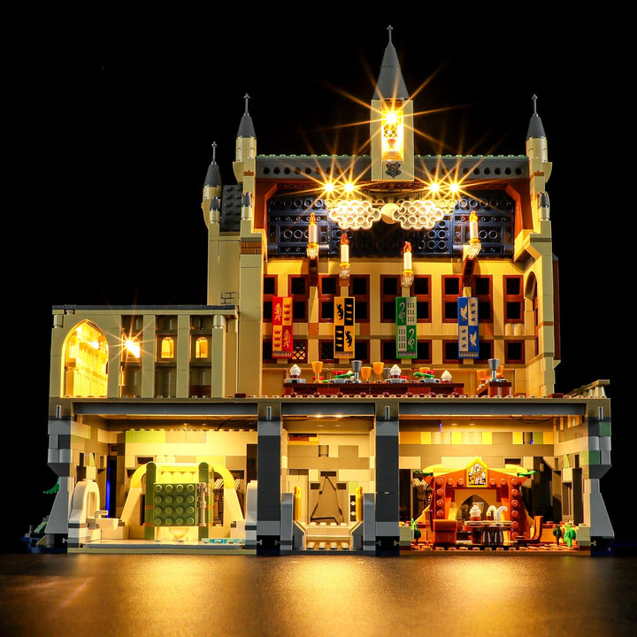 GEAMENT Ver.2024 LED Licht-Set Kompatibel mit Lego Harry Potter Schloss Hogwarts Die Grosse Halle 76