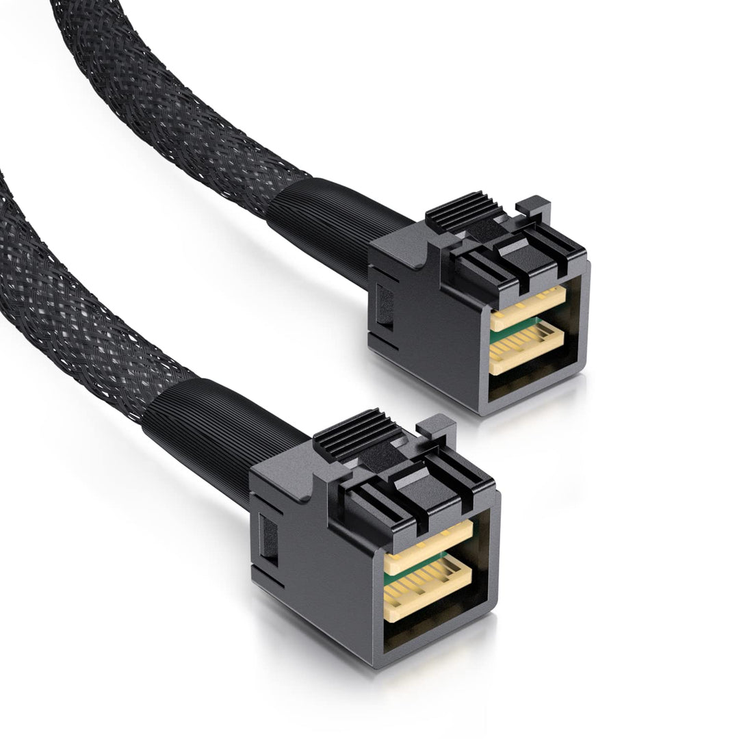 ipolex SFF-8643 zu SFF-8643 Minisas HD Kabel, 1 meter (3.6ft), 2 Stück SFF-8643 to SFF-8643 1m 2pcs,