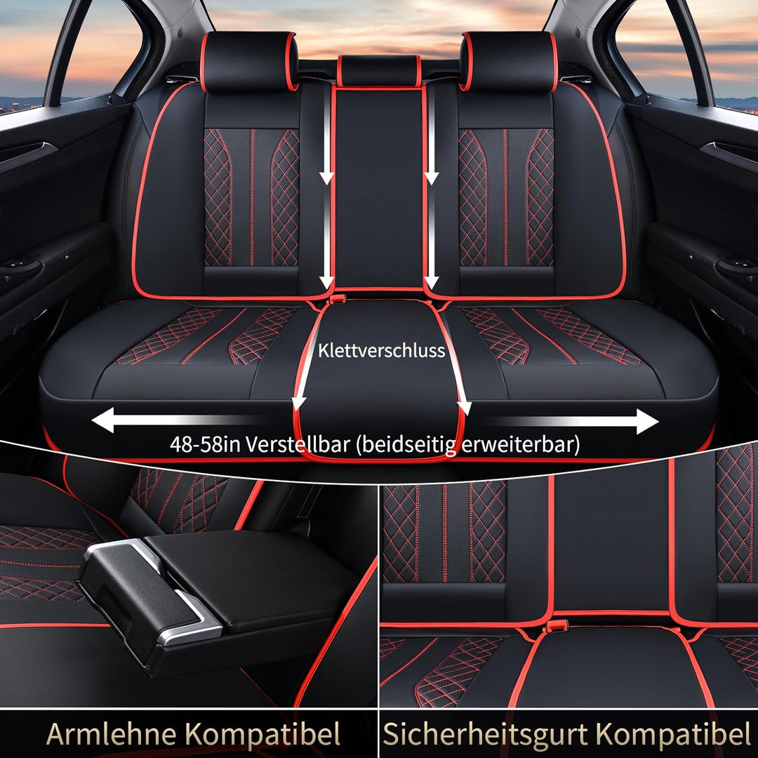 FLORICH Autositzbezüge Universal Sitzbezüge 5er Set für die Vordersitze und Rücksitze Autositzbezüge
