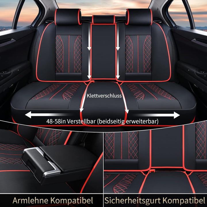 FLORICH Autositzbezüge Universal Sitzbezüge 5er Set für die Vordersitze und Rücksitze Autositzbezüge