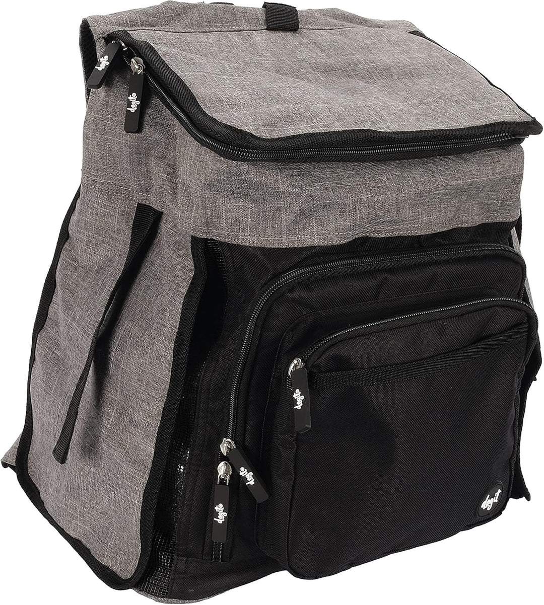 Dogit Explorer, Rucksack für Hunde, grau ohne Rollen, ohne Rollen
