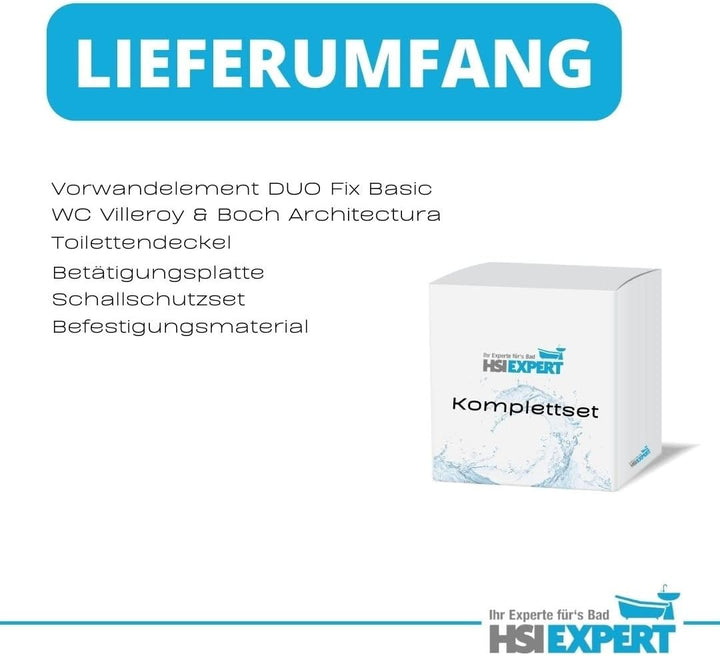 Geberit Vorwandelement Villeroy und Boch WC Architectura spülrandlos Beschichtung WC Sitz SoftClose