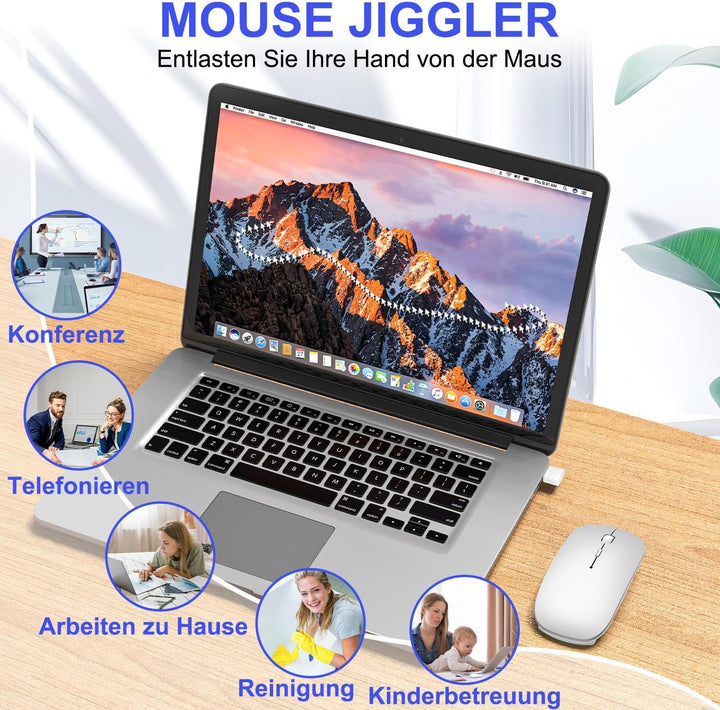 Azmall Mouse Wireless Bluetooth per MacBook Pro/Air/Mac/iPad/Laptop/Desktop/Mac/PC/Computer/telefono