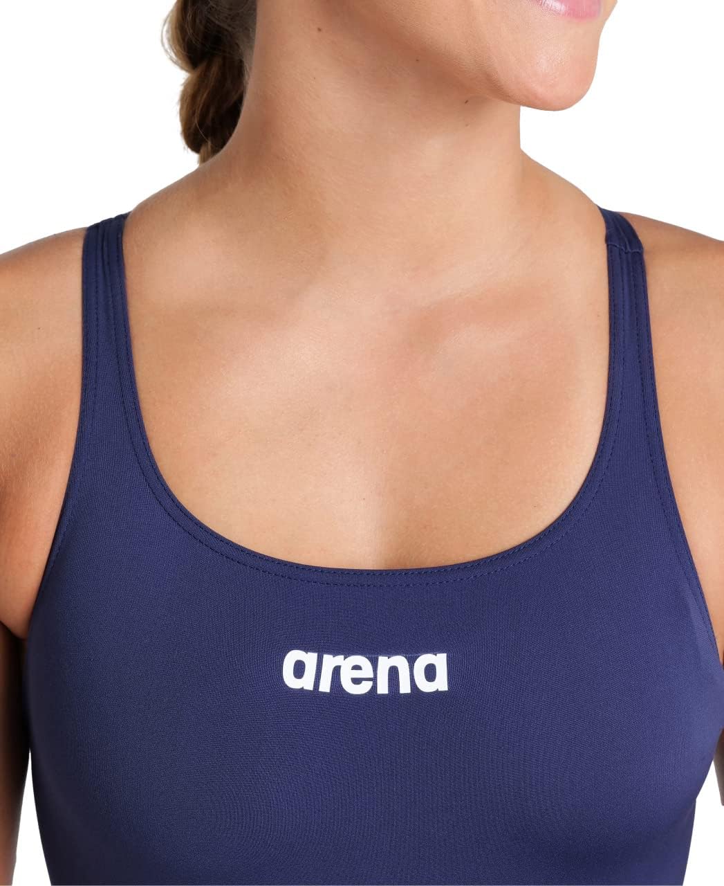 ARENA Damen Women's Team Swimsuit Swim Pro Solid Badeanzüge (1er Pack) 36 Navy-white, 36 Navy-white