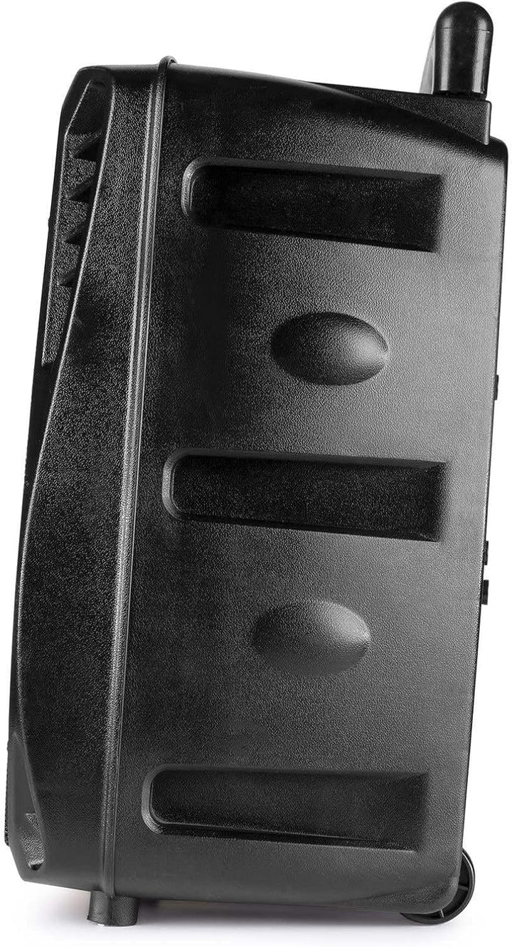 Fenton FT8LED MK2 - Partybox Bluetooth Lautsprecher, 300 Watt Party Lautsprecher mit LED, Trolley, A