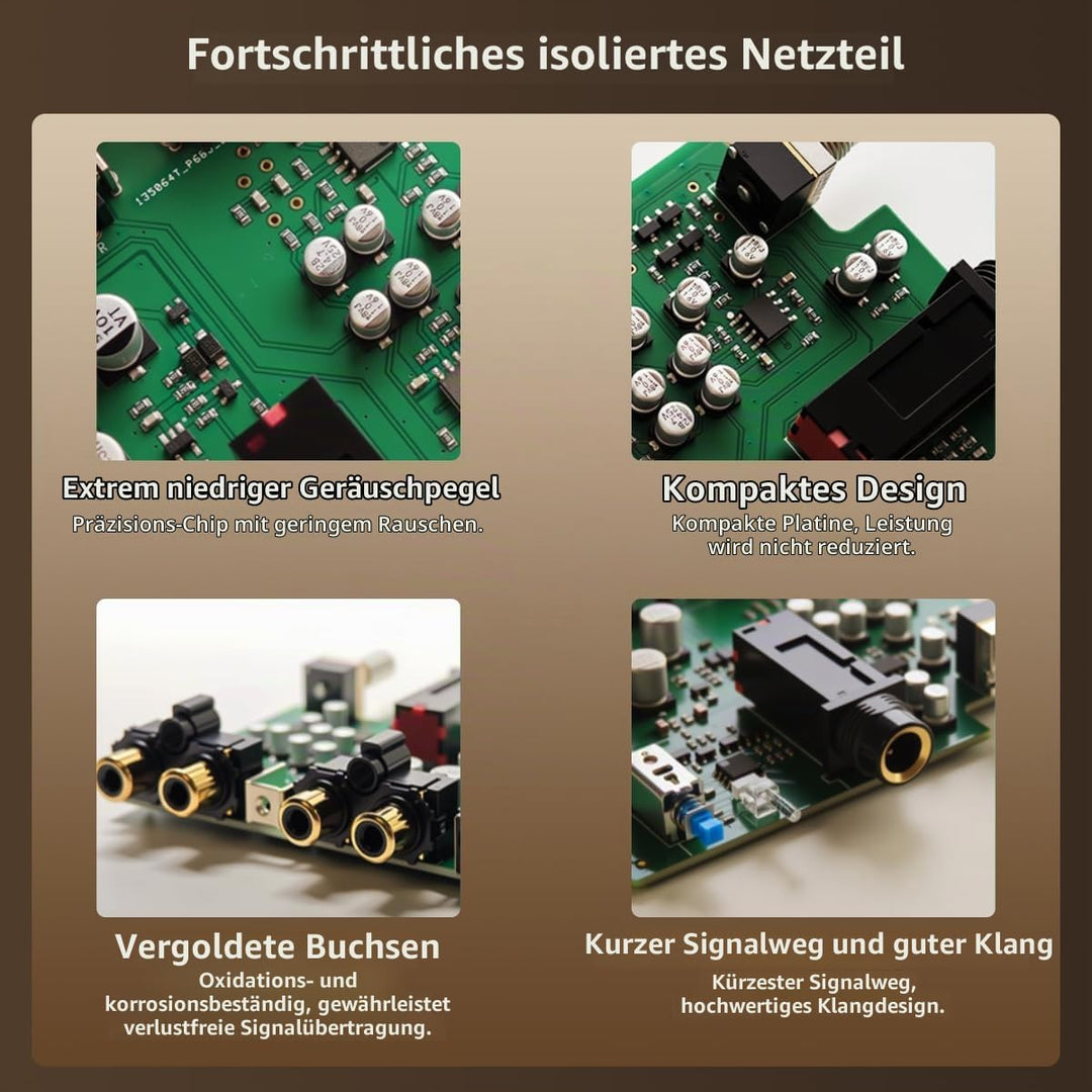 SMSL PH-1 MM Phono Vorverstärker, Phono Verstärker Für Plattenspieler Phonograph Aktive Lautsprecher