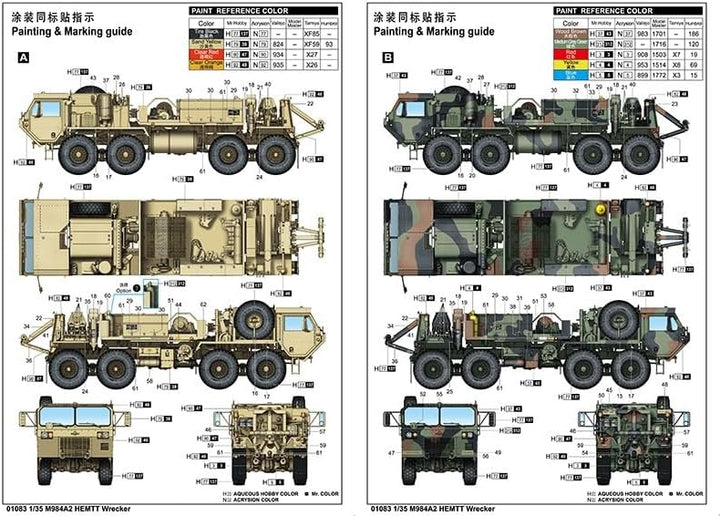 Trumpeter 01083 - M984A2 Hemtt Wrecker - massstab 1/35 - Modellbausatz