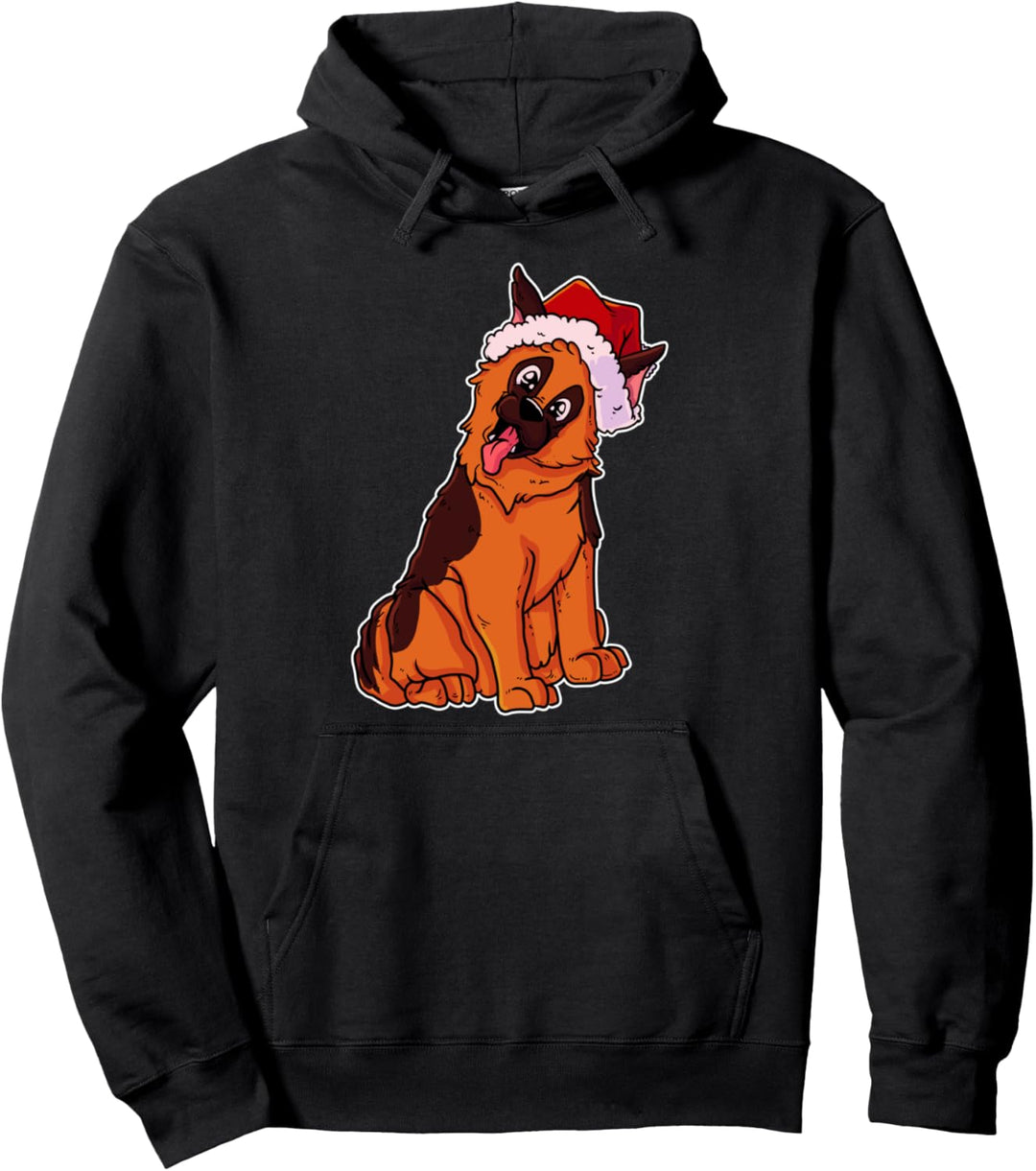 Weihnachten Weihnachtspullover Damen Deutscher Schäferhund Pullover Hoodie