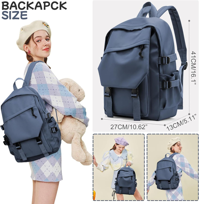 SZLX Schulrucksack Damen Leichte Schultasche Casual Daypack College Laptop-Rucksack für Männer Fraue