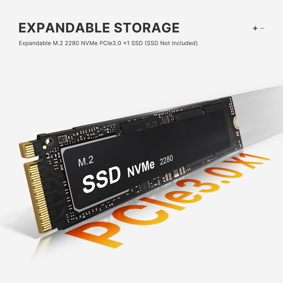 BOSGAME Mini PC, AMD Ryzen 7 5700U (up to 4.3GHz, 8C/16T), Mini Computers DDR4 32GB RAM 512GB NVMe S