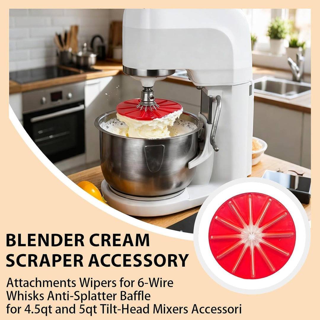 Rührkopf Spritzschutz, Mixer-Schneebesen-Schaber, Wiederverwendbare Standmixer-Aufsätze, Standmixer