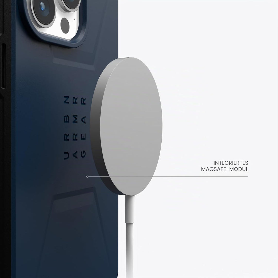 URBAN ARMOR GEAR Civilian Case kompatibel mit Apple iPhone 15 Pro Max Hülle [Wireless Charging/Magne
