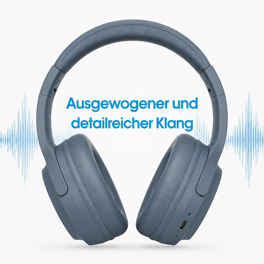 RYGHT Tempo – Kabellose Kopfhörer – klarer Stereo-Sound, 20 Stunden Akkulaufzeit – faltbar, leicht,