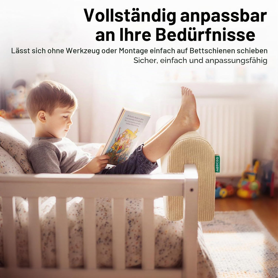 AEOCOO Bettkantenschutz für Kinderbetten 70 cm – weiche Memory-Schaum Bettumrandung, Rausfallschutz