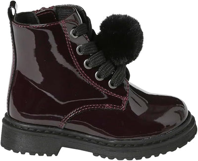Vertbaudet Baby Lack-Boots mit Reissverschluss 20 EU Bordeaux, 20 EU Bordeaux