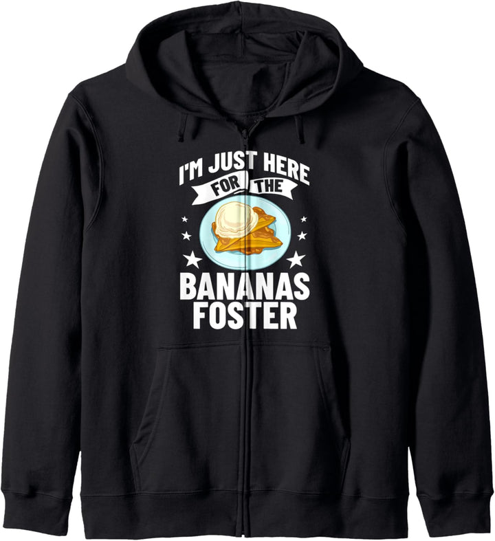 Bananen Foster Cake Ice Cream Flambe Kapuzenjacke