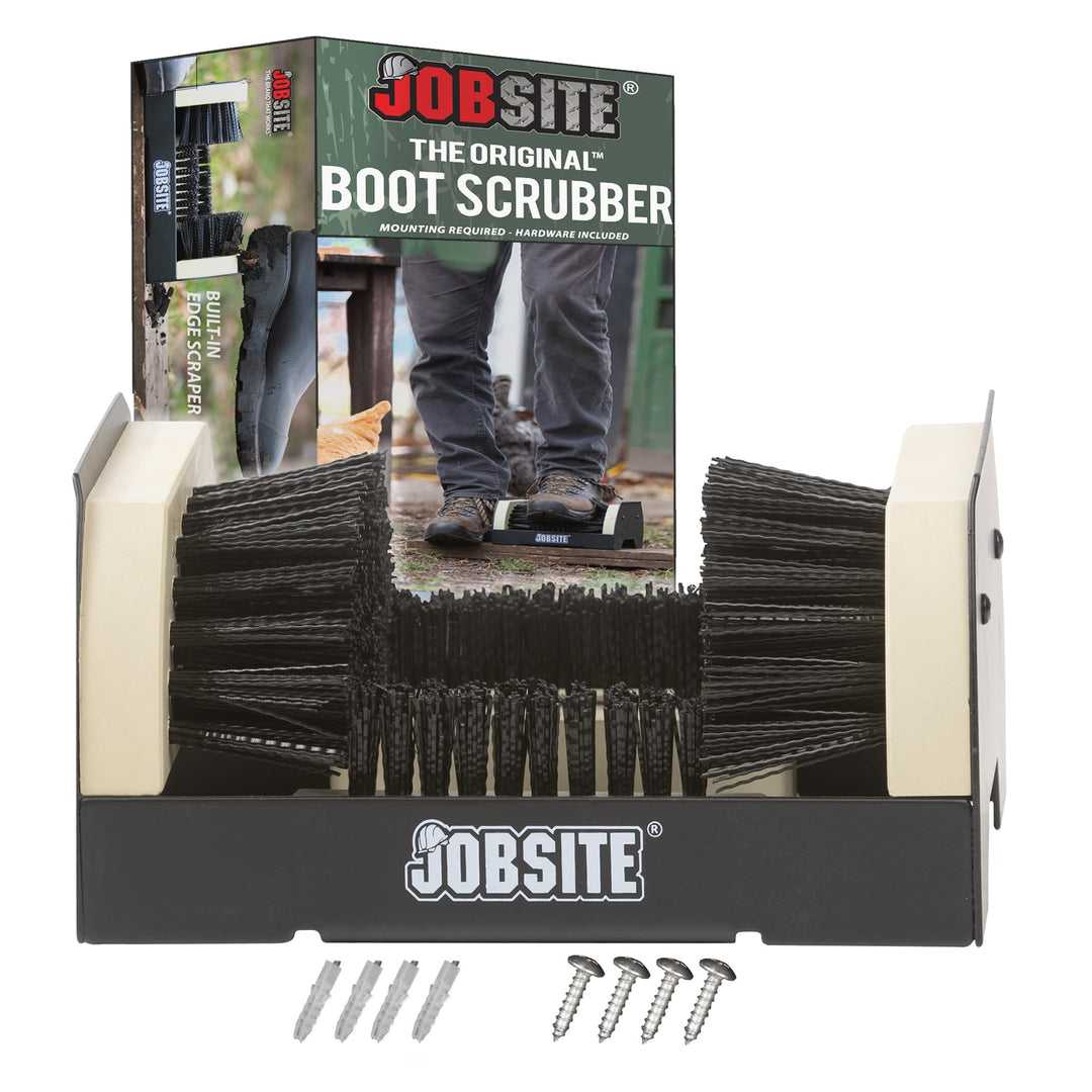 JobSite The Original Boot Scrubber - Die Original All-in-1 Allwetter Stiefel- Schuhputz- Reinigungs-
