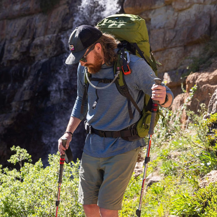 Osprey Aether Herren-Trekkingrucksack, 55L Small/Medium, Acorn Red Acorn Red 55L - S/M, Acorn Red 55