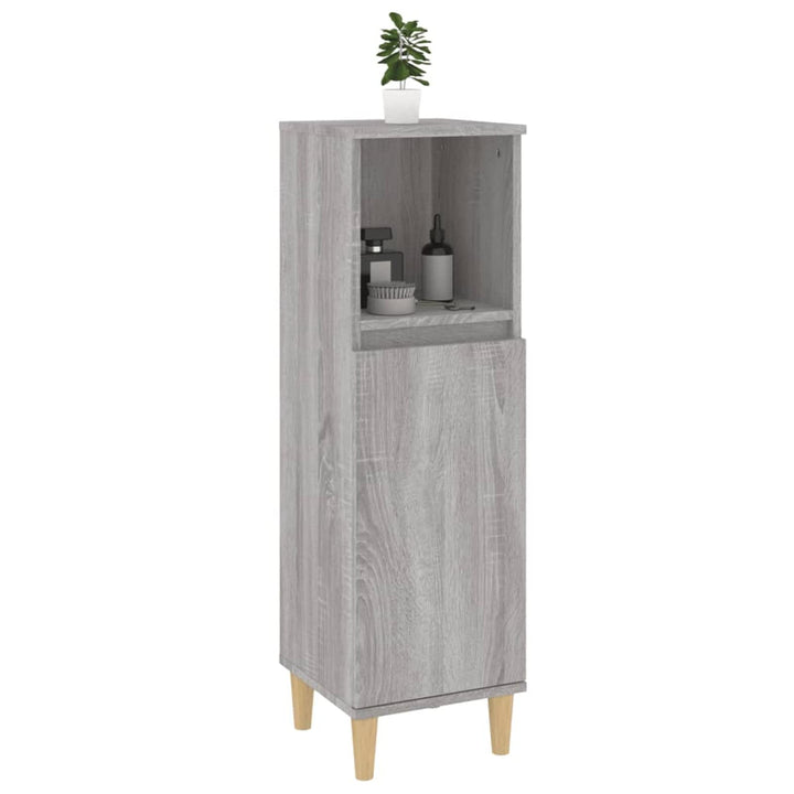 Tidyard Badezimmerschrank Mittlerer Schrank mit 1 Ablage und 2 Fächer hinter der Tür Badschrank Badr