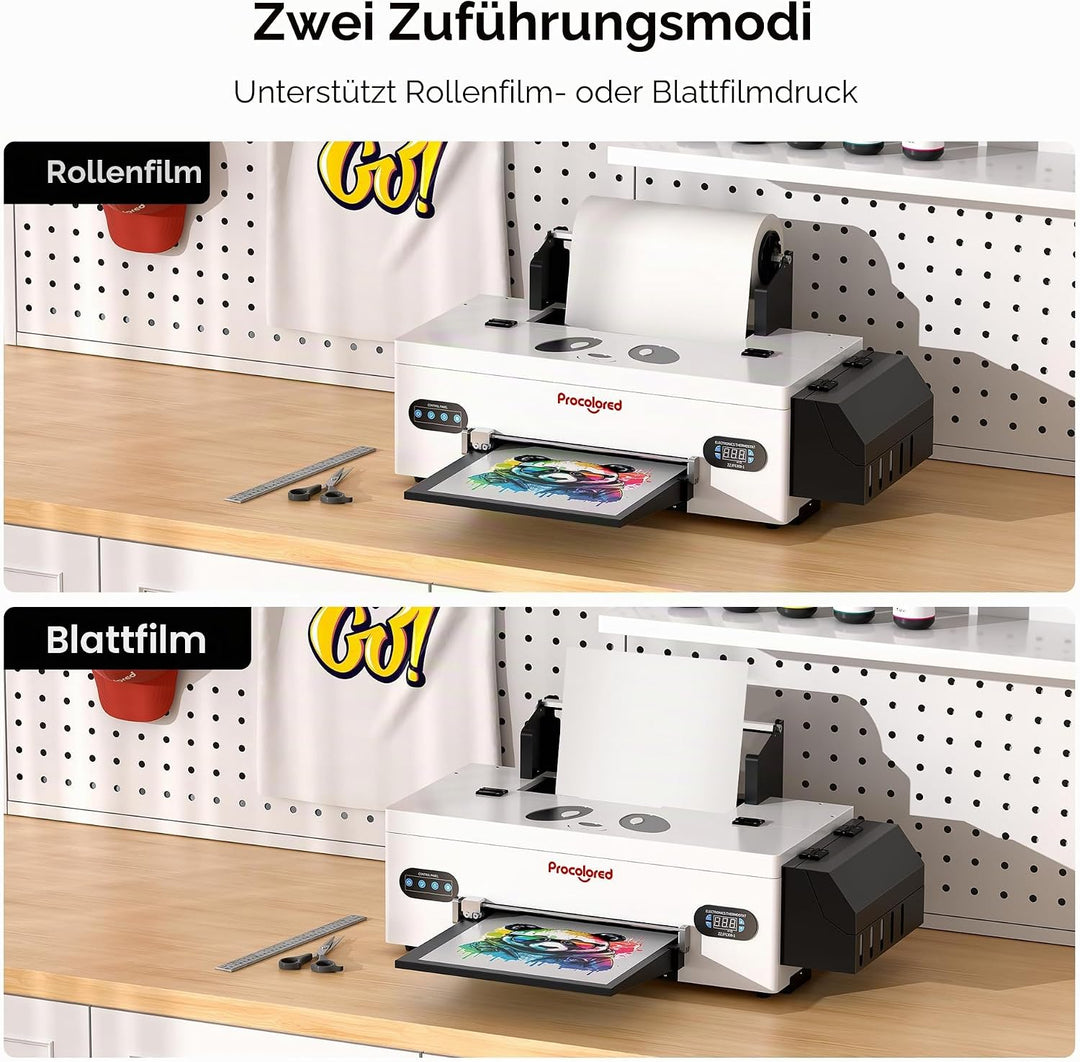Procolored F13 DTF Drucker Bundle A3 L1800 13Inches T Shirt Druckmaschine mit Aushärtung Ofen Cutter