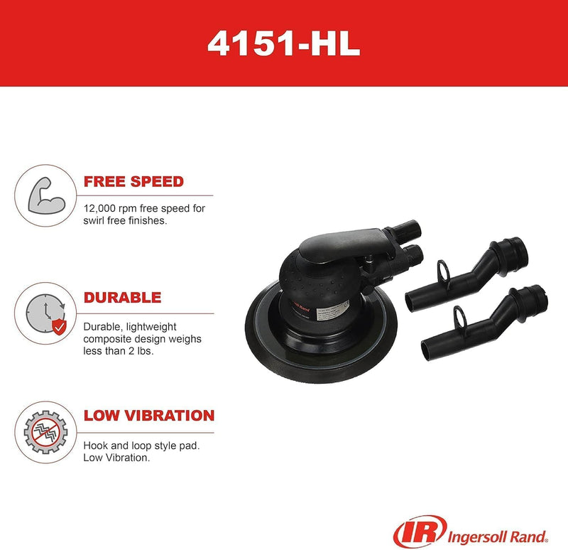 Ingersoll Rand 4151HL Ultra Hochleistung 6" (150 mm) Exzenterschleifer mit Anschluss zur Staubabsaug