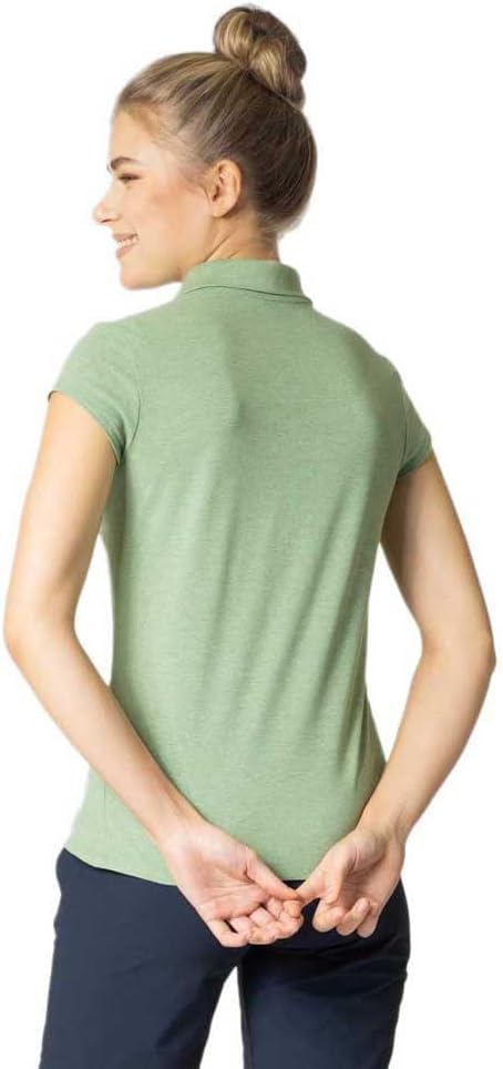 Odlo Damen Kumano_550311 Kurzarm Polo Shirt S Loden Frost Melange, S Loden Frost Melange