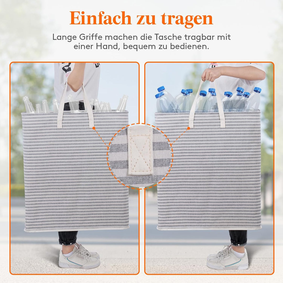 Lifewit 100L Wäschekorb Gross Wäschesammler Faltbar Wäschebox Wasserdicht Wäschesortierer Aufbewahru